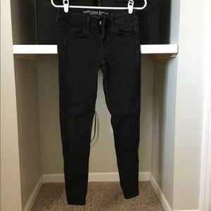 AE black skinny jeans